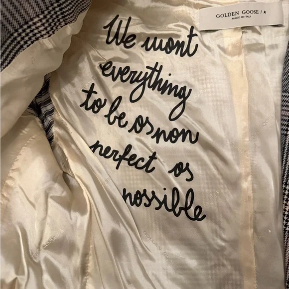 Golden Goose Gray Prince of Wales Plaid Blazer - Picture 4 of 5